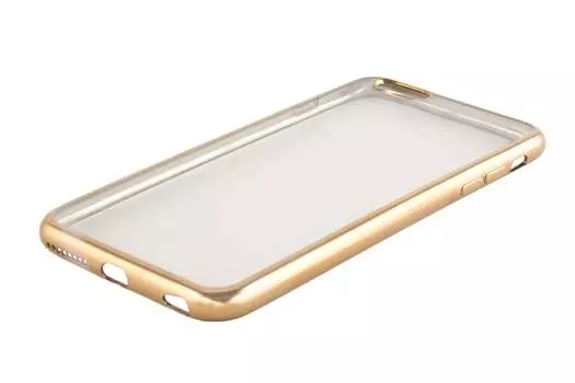 Чехол-накладка Red Line iBox Blaze для смартфона Apple iPhone 6 Plus/6S Plus, силикон, прозрачный/золотистый