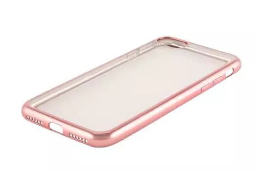 Чехол-накладка Red Line iBox Blaze для смартфона Apple iPhone 7/8, силикон, прозрачный/розовый