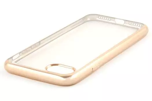Чехол-накладка Red Line iBox Blaze для смартфона Apple iPhone 7/8, силикон, прозрачный/золотистый
