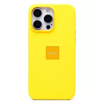 Чехол-накладка ORG Silicone Case SafeMag с анимацией для смартфона Apple iPhone 15 Pro Max, силикон, солнечный (230180)