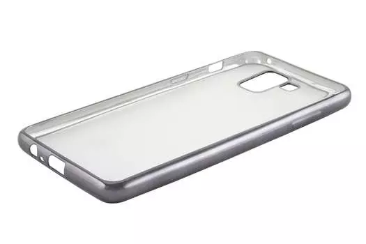 Чехол-накладка Red Line iBox Blaze для смартфона Samsung Galaxy A8 2018 (A530), силикон, прозрачный/черный