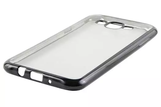 Чехол-накладка Red Line iBox Blaze для смартфона Samsung Galaxy J7 (2015)/J7 Neo, силикон, прозрачный/черный