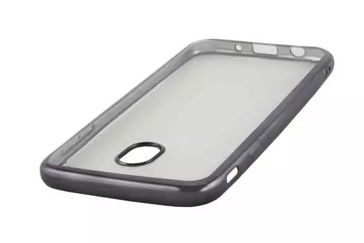 Чехол-накладка Red Line iBox Blaze для смартфона Samsung Galaxy J7 (2017), силикон, прозрачный/черный