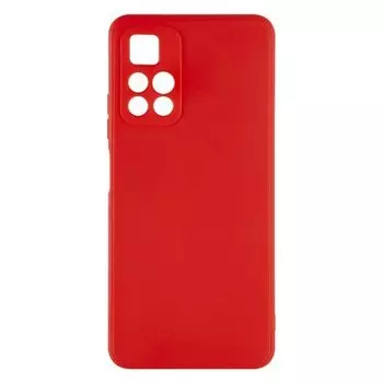 Чехол-накладка Red Line IBox Case с защитой камеры и подложкой для смартфона Xiaomi Poco M4 Pro 5G, силикон, красный (УТ000030323)