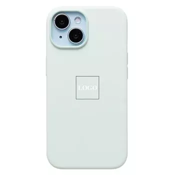 Чехол-накладка ORG Silicone Case SafeMag с анимацией для смартфона Apple iPhone 15, силикон, нежная мята (229300)