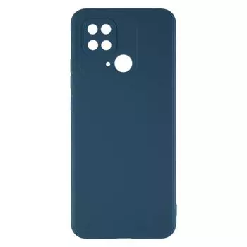 Чехол-накладка Red Line IBox Case с защитой камеры и подложкой для смартфона Xiaomi Redmi 10C, силикон, синий (УТ000031157)