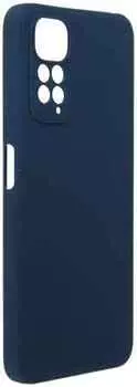 Чехол-накладка Red Line IBox Case с защитой камеры и подложкой для смартфона Xiaomi Redmi Note 11, силикон, синий (УТ000030340)