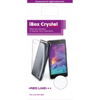 Чехол-накладка Red Line iBox Crystal для смартфона Motorola Moto X Play, силикон, прозрачный
