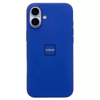 Чехол-накладка ORG Silicone Case SafeMag с анимацией для смартфона Apple iPhone 16 Plus, силикон, синий (235639)