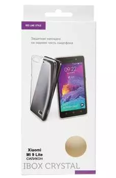 Чехол-накладка Red Line iBox Crystal для смартфона Xiaomi Mi 9 Lite, силикон, прозрачный (УТ000018835)