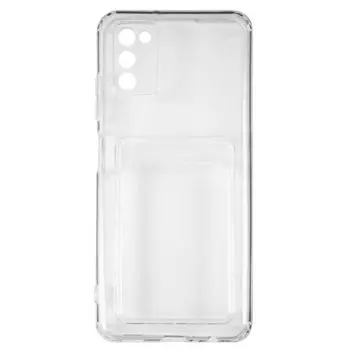 Чехол-накладка Red Line IBox Crystal с кардхолдером для смартфона Samsung Galaxy A03s 4G, силикон, прозрачный (УТ000027263)