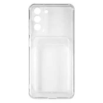 Чехол-накладка Red Line IBox Crystal с кардхолдером для смартфона Samsung Galaxy S21 FE, силикон, прозрачный (УТ000027257)
