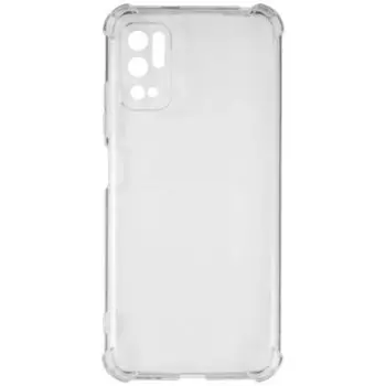 Чехол-накладка Red Line IBox Crystal с усиленными углами для смартфона Xiaomi Redmi Note 10T, силикон, прозрачный (УТ000029010)