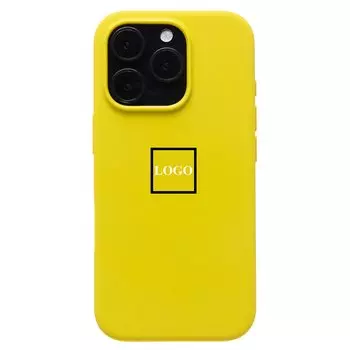 Чехол-накладка ORG Silicone Case SafeMag с анимацией для смартфона Apple iPhone 16 Pro, силикон, желтый (236689)