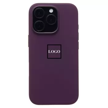 Чехол-накладка ORG Silicone Case SafeMag с анимацией для смартфона Apple iPhone 16 Pro, силикон, сливовый (236690)