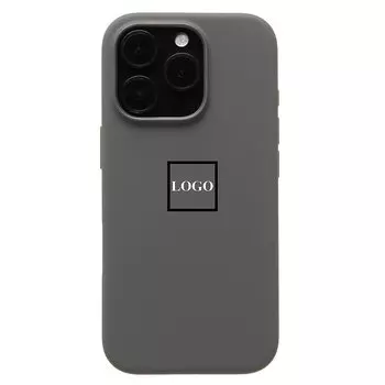 Чехол-накладка ORG Silicone Case SafeMag с анимацией для смартфона Apple iPhone 16 Pro, силикон, серый (236695)