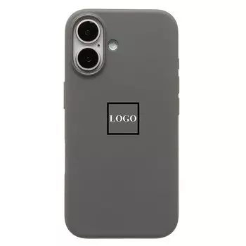 Чехол-накладка ORG Silicone Case SafeMag с анимацией для смартфона Apple iPhone 16, силикон, серый (236702)