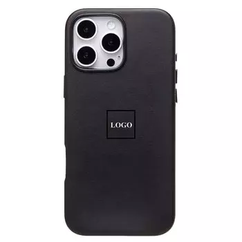 Чехол-накладка ORG SM002 для смартфона Apple iPhone 16 Pro Max, экокожа, черный (234500)