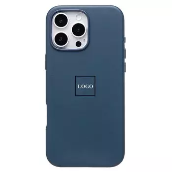Чехол-накладка ORG SM002 для смартфона Apple iPhone 16 Pro Max, экокожа, синий (234504)