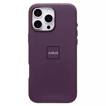 Чехол-накладка ORG SM002 для смартфона Apple iPhone 16 Pro Max, экокожа, бордовый (234508)