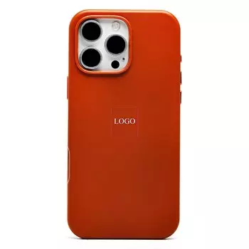 Чехол-накладка ORG SM002 SafeMag для смартфона Apple iPhone 16 Pro Max, экокожа, серо-коричневый (238432)