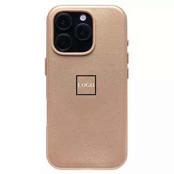 Чехол-накладка ORG SM002 SafeMag для смартфона Apple iPhone 16 Pro, экокожа, золотистый (238667)