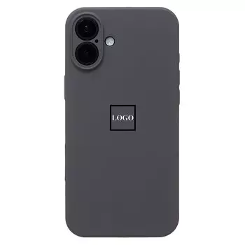 Чехол-накладка ORG Soft Touch для смартфона Apple iPhone 16 Plus, силикон, темно-серый (234548)