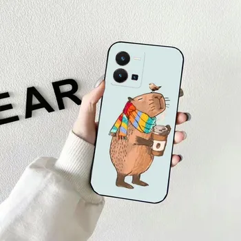 Чехол для телефона с изображением капибары для VIVO Y53S Y33S Y01 Y22S Y31 Y21 Y70 Y21S Y72 Y51 Y35 Y76 V21 V2023 V21E V20 SE VIVO V21E 4G