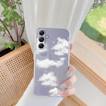Мягкий прозрачный силиконовый чехол с рисунком мраморного кота для Samsung Galaxy A55 A54 A34, противоударный защитный чехол для камеры Samsung S24 S23 Ultra Samsung Galaxy S10 4G