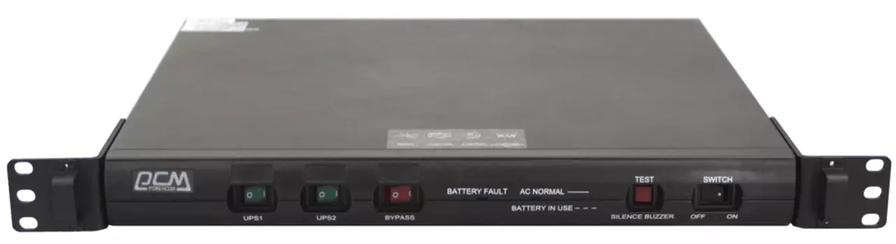 Источник бесперебойного питания Powercom King Pro RM, Интерактивная, 1000 ВА / 800 Вт, Rack, IEC, LCD, USB, USB