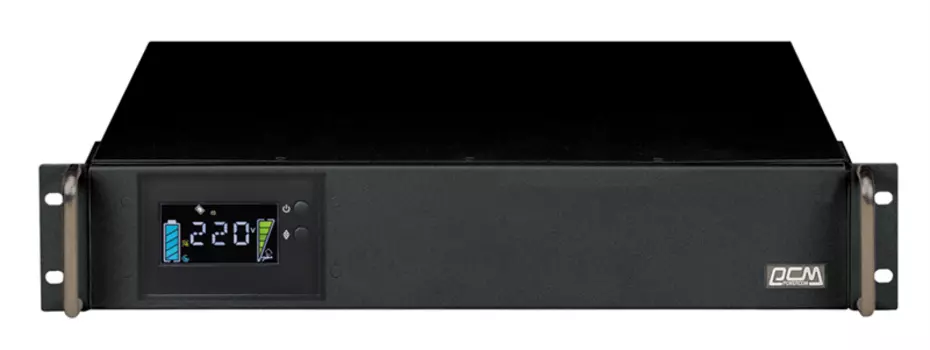Источник бесперебойного питания Powercom King Pro RM KIN-1000AP 800Вт 1000ВА черный UPS Powercom King Pro RM KIN-1000AP (KIN-1000AP RM)
