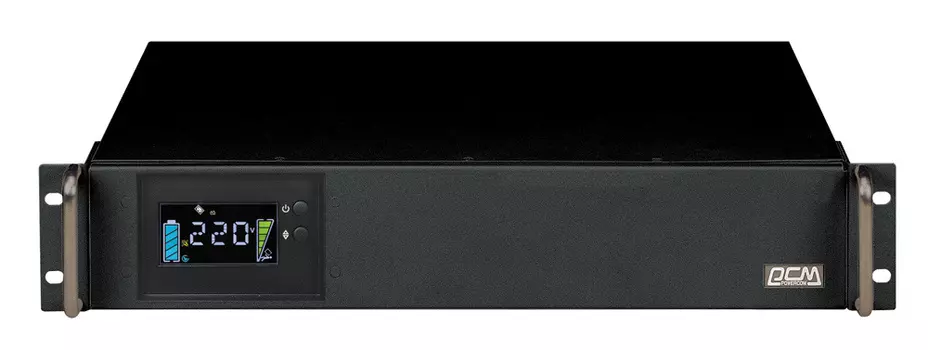 Источник бесперебойного питания Powercom King Pro RM KIN-2200AP LCD 1760Вт 2200ВА черный Powercom King Pro RM KIN-2200AP LCD