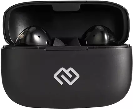 Гарнитура вкладыши Digma TWS-12 черный беспроводные bluetooth в ушной раковине (TWS12B)