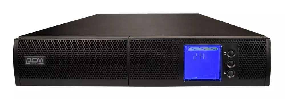 ИБП Powercom SNT-1000, 1000 Вт/1000 ВА, Rack/Tower, 8 розеток IEC320 C13 с резервным питанием, LCD, USB, RS-232, слот под SNMP карту, напряжение шины постоянного тока 36В, ток заряда 6А, ШхГхВ 428х425х84 мм, вес 8.5 кг, батареи в комплект не входят. Power