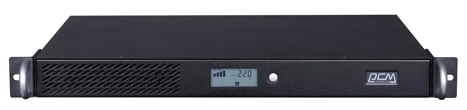 ИБП SPR-500, линейно-интерактивный, 500 ВA, 400 Вт, 6 розеток IEC320 C13 с резервным питанием, USB, RS-232, слот под SNMP карту, защита RJ45, батареи 2 штуки 6Вх7Ач, ШхГхВ 428x335x44 мм, 8.9 кг Powercom UPS SPR-500, line-interactive, 500 VA, 400 W