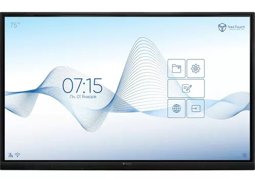 Интерактивная панель NexTouch Nextpanel 75S KR 203 AA- W0 IFPKR2INT75 75" IR Android 8.0 Intel Core i5 DDR4 8Gb SSD 128Gb 5601\3\2021, 28.12.2022 4K (3840x2160) WiFi