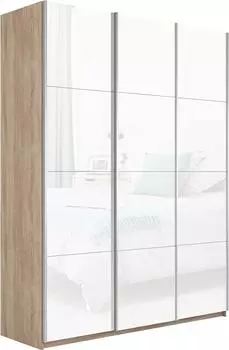 Шкаф Прайм 3 TM_L-210 Дуб сонома Стекло белое 2100*2300*570