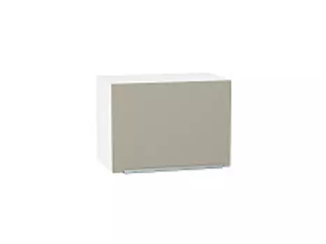 Шкаф верхний горизонтальный Фьюжн ВГ 500 Silky Grey-Белый | 50 см