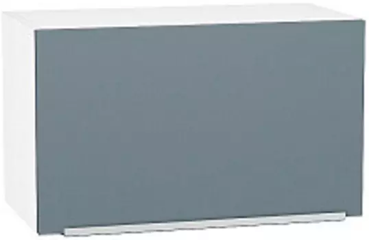 Шкаф верхний горизонтальный Фьюжн ВГ 600 Silky Blue-Белый | 60 см