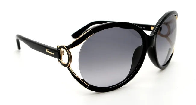 Женские солнцезащитные очки Salvatore Ferragamo, черный