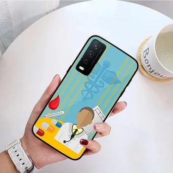 Чехол для телефона Funda с изображением милого стоматолога и зуба для vivo Y31 Y30 Y33S Y11S Y12S Y17 Y20 Y20S Y21S Y1S Y53S Y15 Y19 Y91C V23, чехлы VIVO Y1S