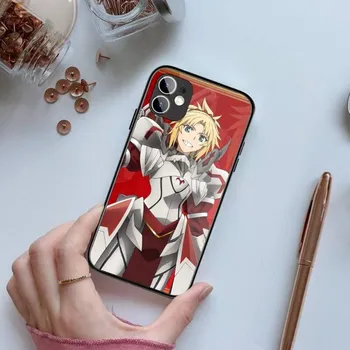 Чехол для телефона Fate Apocrypha Anime для IPhone 14 13 12 11 XS X 8 7 6 Plus Mini Pro Max SE 2022, черный ПК, стеклянный чехол из ТПУ для телефона iPhone 14