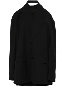 Balenciaga платье с подвесками, сшитое на заказ, черный