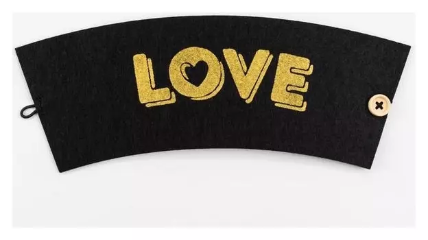 Декоративная лента на кружку "Love" 23 х 9 см