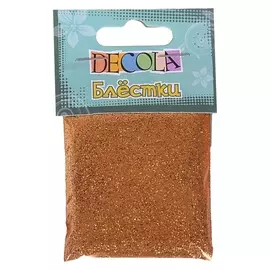 Декор блёстки ЗХК Decola 0.3 мм, 20 г, старое золото