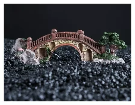 Декор для аквариума "Мост", 15,5 х 6 х 5 см