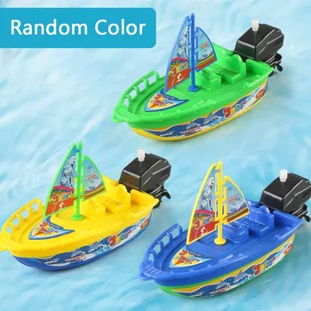 1 шт., скоростная лодка, корабль, заводная игрушка, поплавок в воде, детские игрушки, подарки для мальчиков
