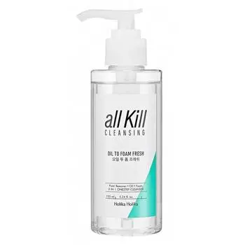 Очищающее и освежающее масло-пенка All Kill Cleansing Oil To Foam Fresh