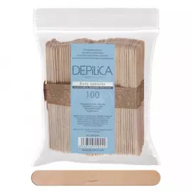 Одноразовые деревянные шпатели для тела Disposable wooden body spatulas (DPL0242, 100 шт)