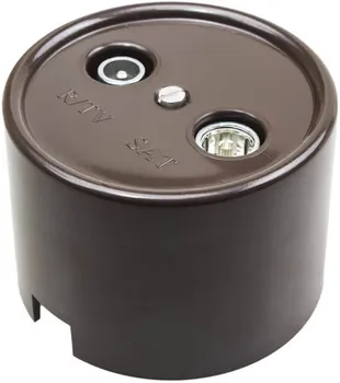 Розетка Bironi B1-305-22 пластик, коричневый, ТV/FM